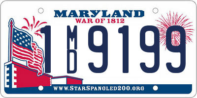 MD license plate 1MD9199