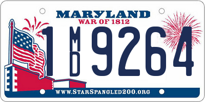 MD license plate 1MD9264