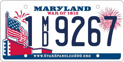 MD license plate 1MD9267