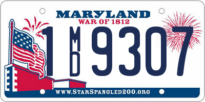 MD license plate 1MD9307