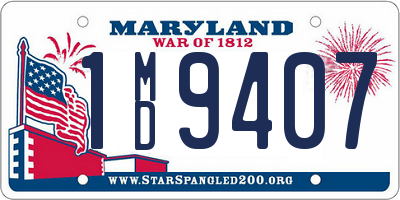 MD license plate 1MD9407