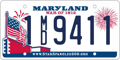 MD license plate 1MD9411