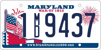 MD license plate 1MD9437