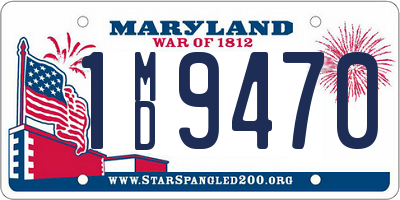 MD license plate 1MD9470