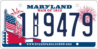 MD license plate 1MD9479
