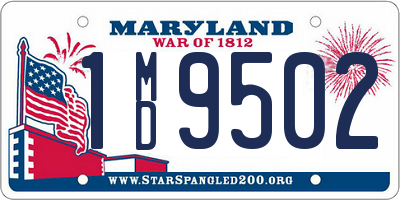MD license plate 1MD9502
