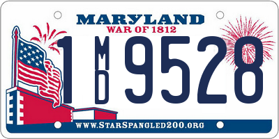 MD license plate 1MD9528