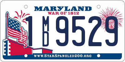 MD license plate 1MD9529