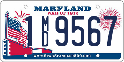 MD license plate 1MD9567