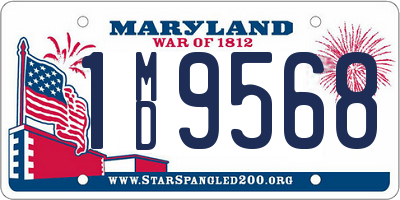 MD license plate 1MD9568