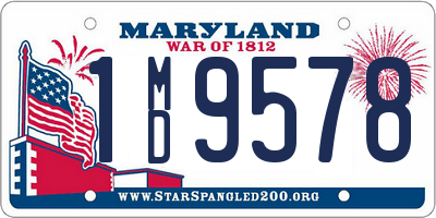 MD license plate 1MD9578