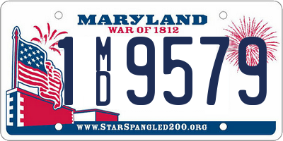 MD license plate 1MD9579