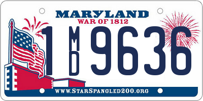 MD license plate 1MD9636