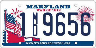 MD license plate 1MD9656