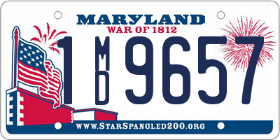 MD license plate 1MD9657