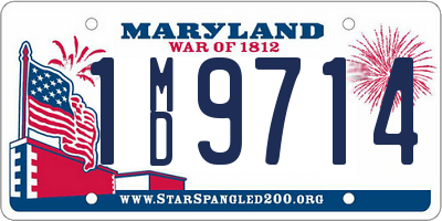 MD license plate 1MD9714