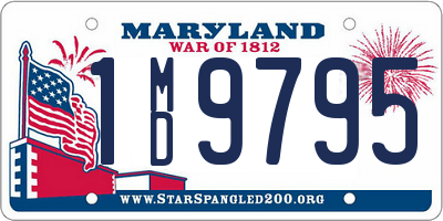 MD license plate 1MD9795