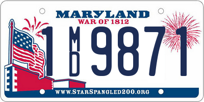 MD license plate 1MD9871