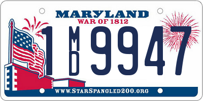 MD license plate 1MD9947