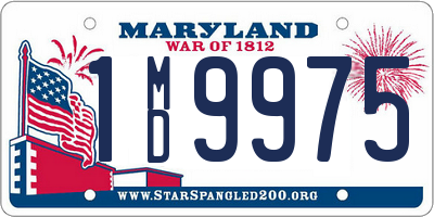 MD license plate 1MD9975