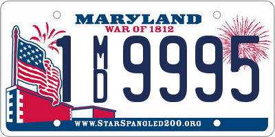 MD license plate 1MD9995