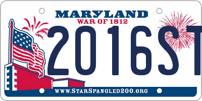 MD license plate 2016STI