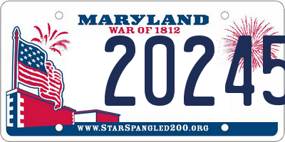 MD license plate 20245