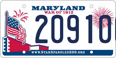 MD license plate 209106