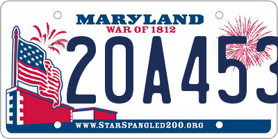 MD license plate 20A4533