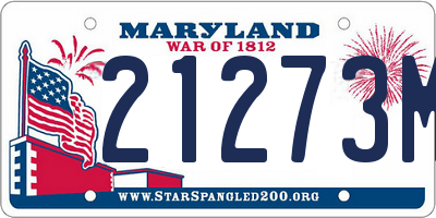 MD license plate 21273M3