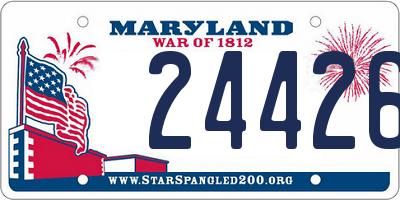 MD license plate 24426