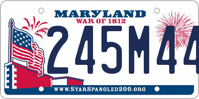 MD license plate 245M447