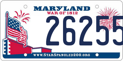 MD license plate 26255