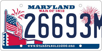 MD license plate 26693M5