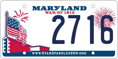 MD license plate 2716