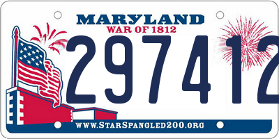 MD license plate 2974122