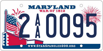 MD license plate 2AA0095