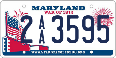 MD license plate 2AA3595