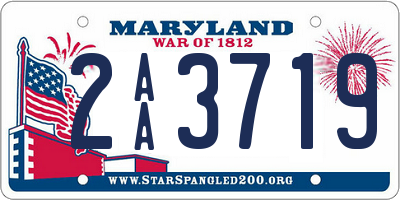 MD license plate 2AA3719