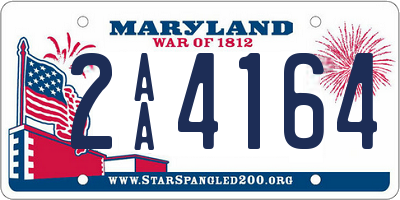 MD license plate 2AA4164