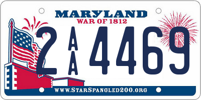 MD license plate 2AA4469