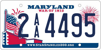 MD license plate 2AA4495