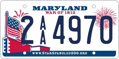 MD license plate 2AA4970