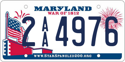 MD license plate 2AA4976