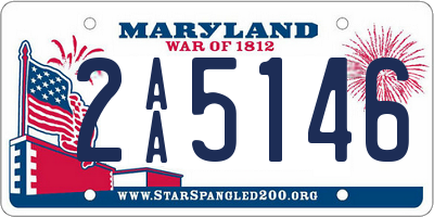 MD license plate 2AA5146