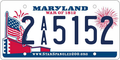 MD license plate 2AA5152