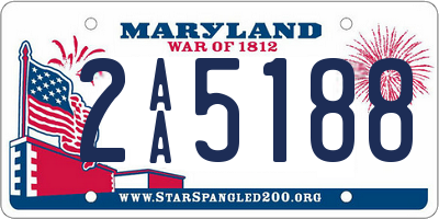 MD license plate 2AA5188