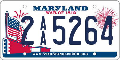 MD license plate 2AA5264