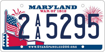 MD license plate 2AA5295