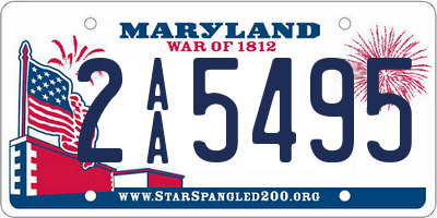 MD license plate 2AA5495